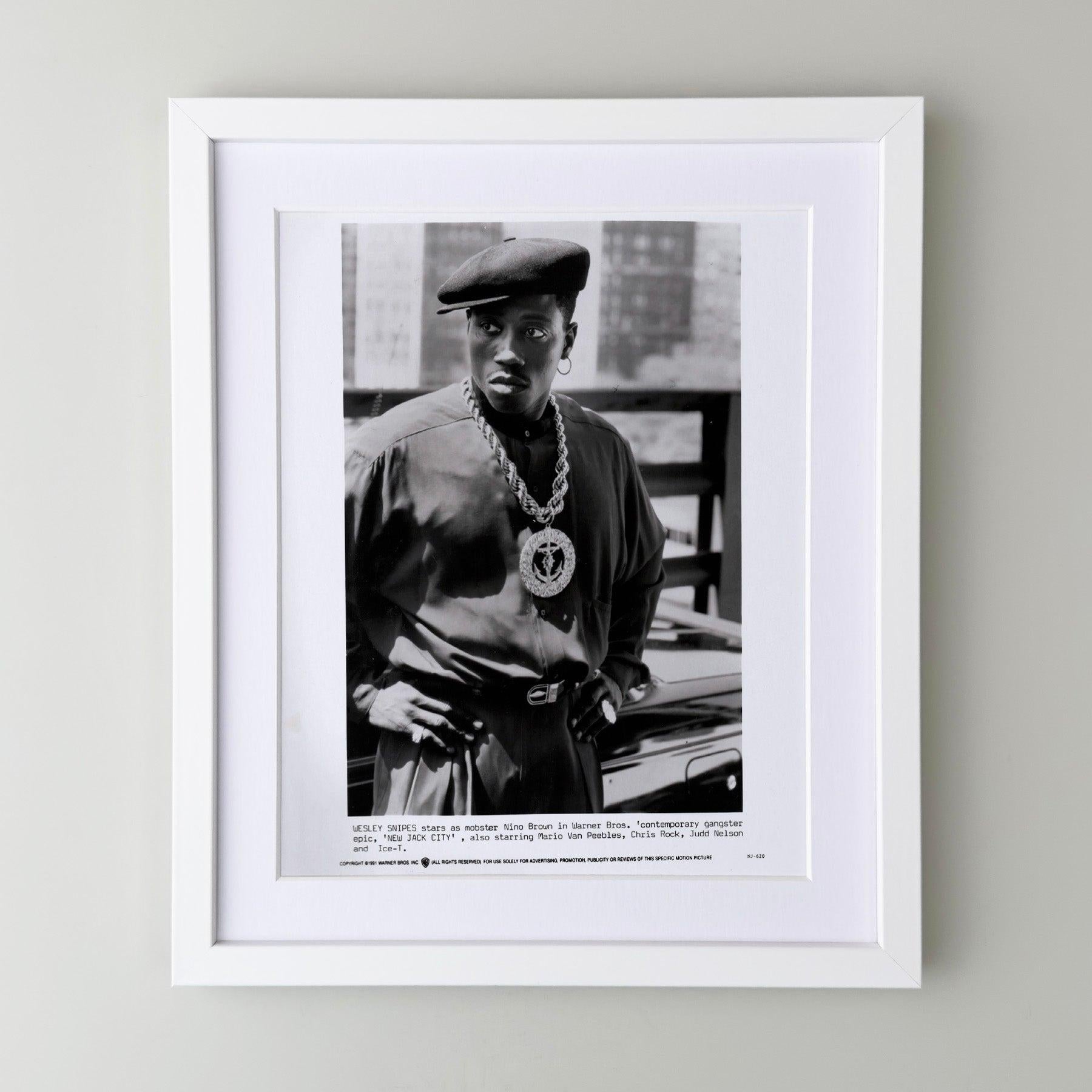 New Jack City 1991 Werbung Film Film Presse Standbild Gerahmt (amerikanisch) im Angebot