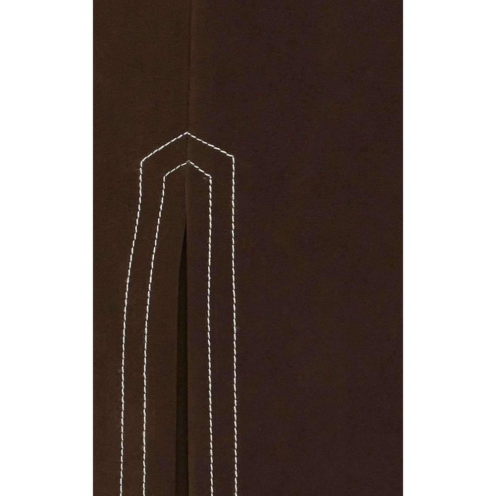 NEW Jacquemus Brown Circle Faux Suede Skirt FR42 US 8-10 For Sale 7