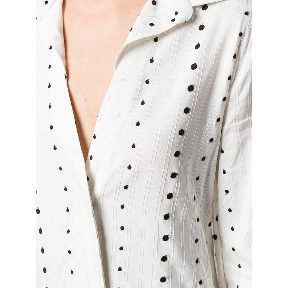 Gray New Jacquemus 'La Djellaba' Dotted Shirtdress FR42 US 8-10 For Sale