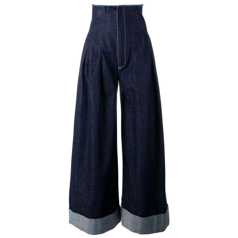 New Jacquemus 'Le Pantalon' De Nimes Denim Trousers FR36 US 2-4 For ...