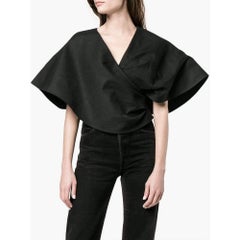 New Jacquemus Runway Cropped Bolero Wrap Blouse FR40 US6-8