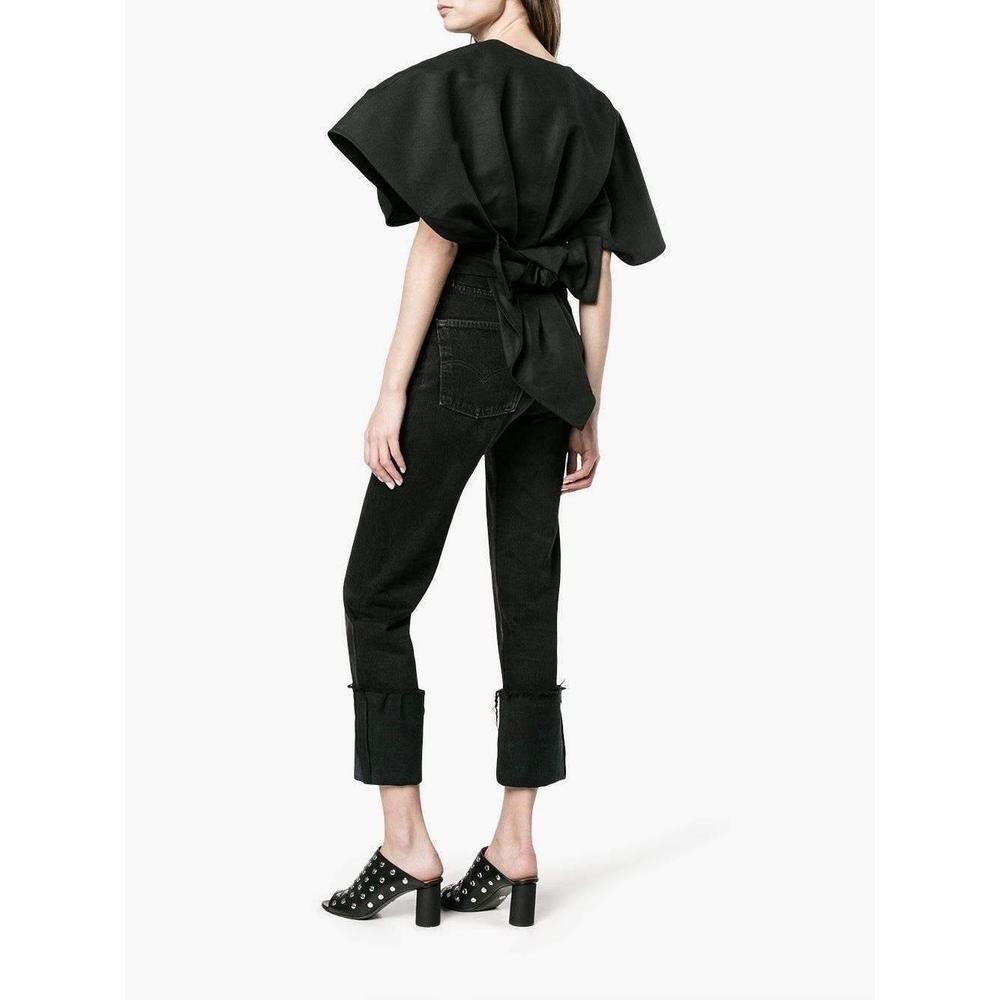 New Jacquemus Runway Cropped Bolero Wrap Blouse FR40 US6-8 In New Condition For Sale In Brossard, QC