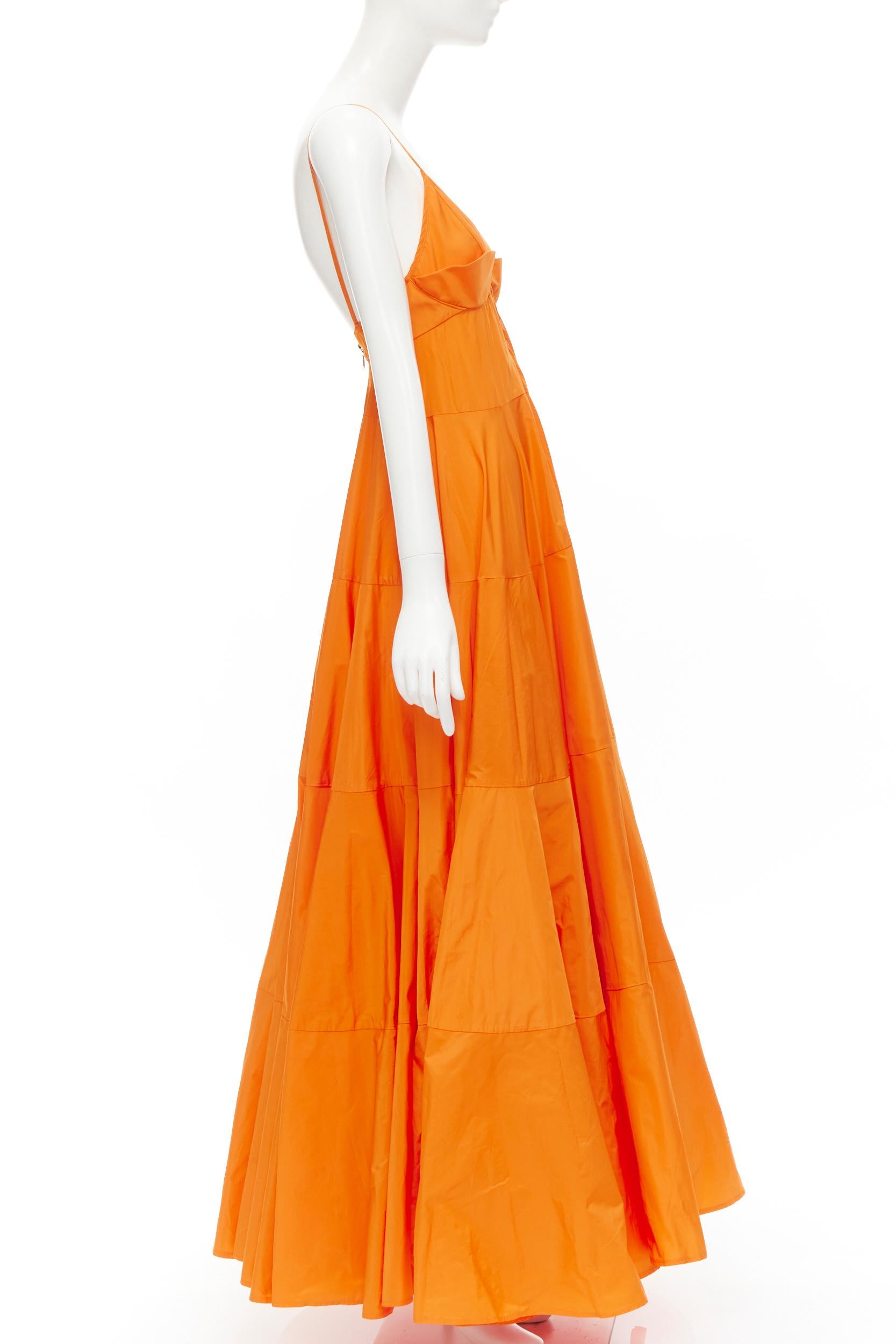 jacquemus orange dress