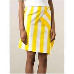 New Jacquemus Side Flat Striped Skirt FR34 US 0-2