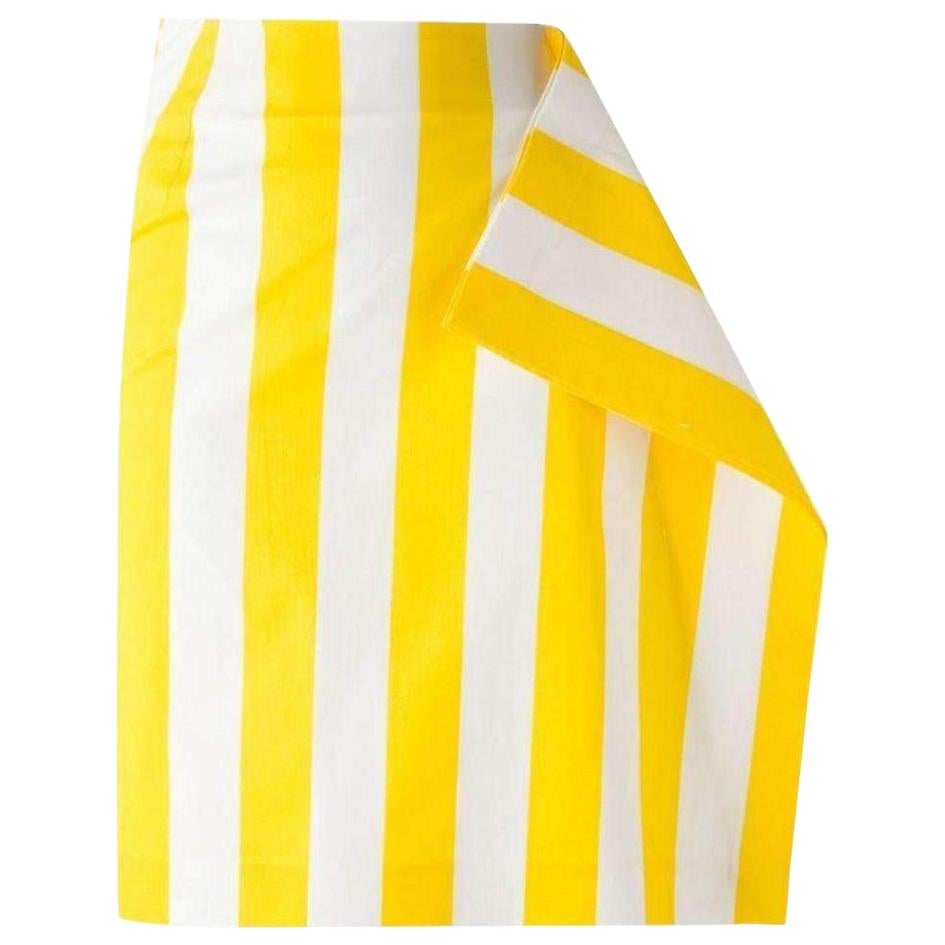 New Jacquemus Side Flat Striped Skirt FR34 US 0-2 For Sale
