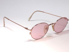 New Jean Paul Gaultier 52 2174 Rose Gold Sunglasses 1990's Japan