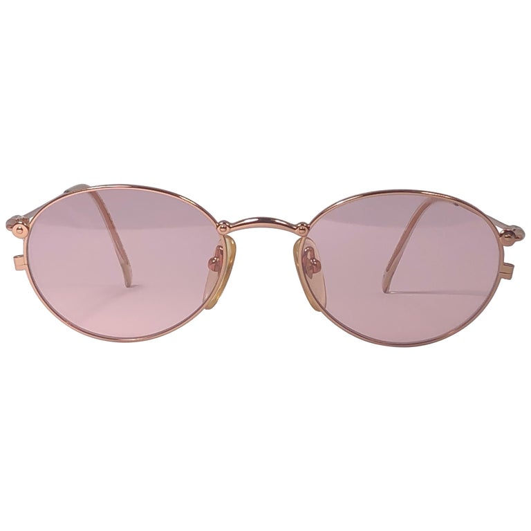 New Jean Paul Gaultier 52 2174 Rose Gold Sunglasses 1990's Japan For ...