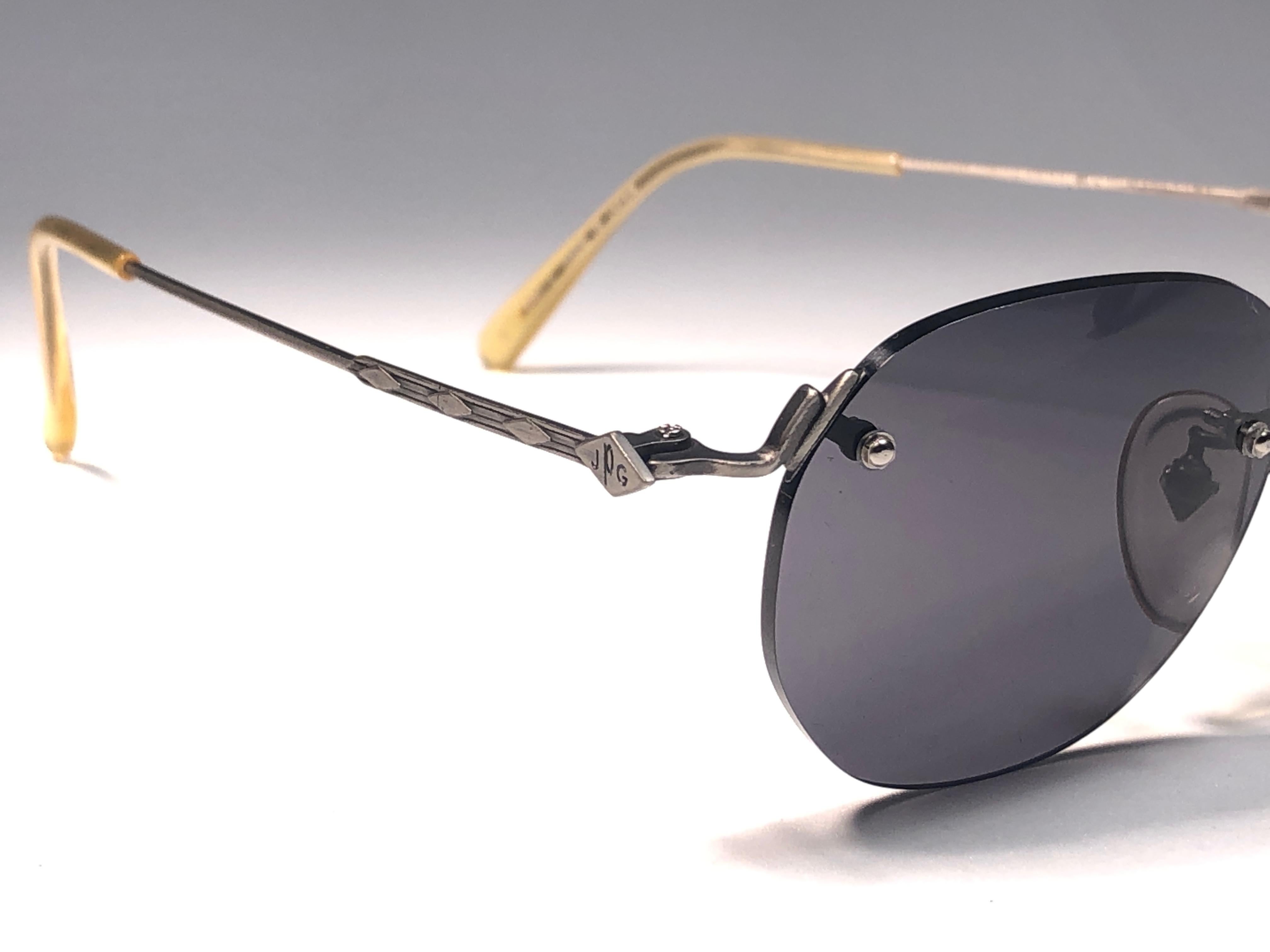 New Jean Paul Gaultier 55 1177 Rimless Sunglasses 1990's Made in Japan  In New Condition In Baleares, Baleares