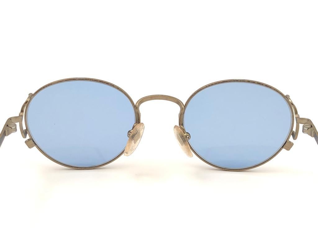 New Jean Paul Gaultier 55 3178 Oval Matte Sunglasses 1990's Made in Japan  3