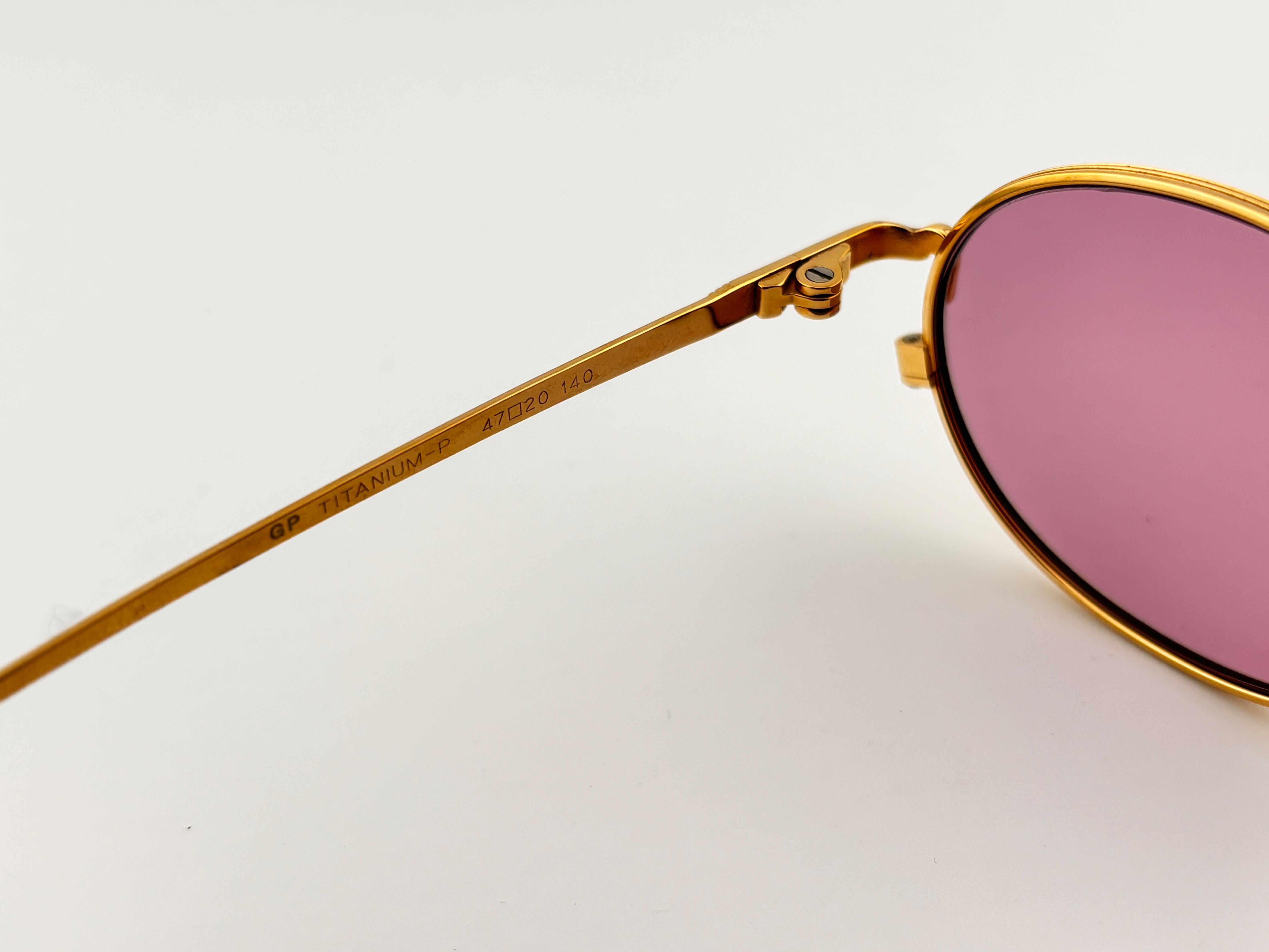 New Jean Paul Gaultier 55 3181 Gold Frame Made In Japan 1990'S Occhiali da Sole In condizioni ottime in vendita a Baleares, Baleares