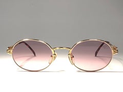 New Jean Paul Gaultier 55 5104 Rose Gold Sunglasses 1990's Japan