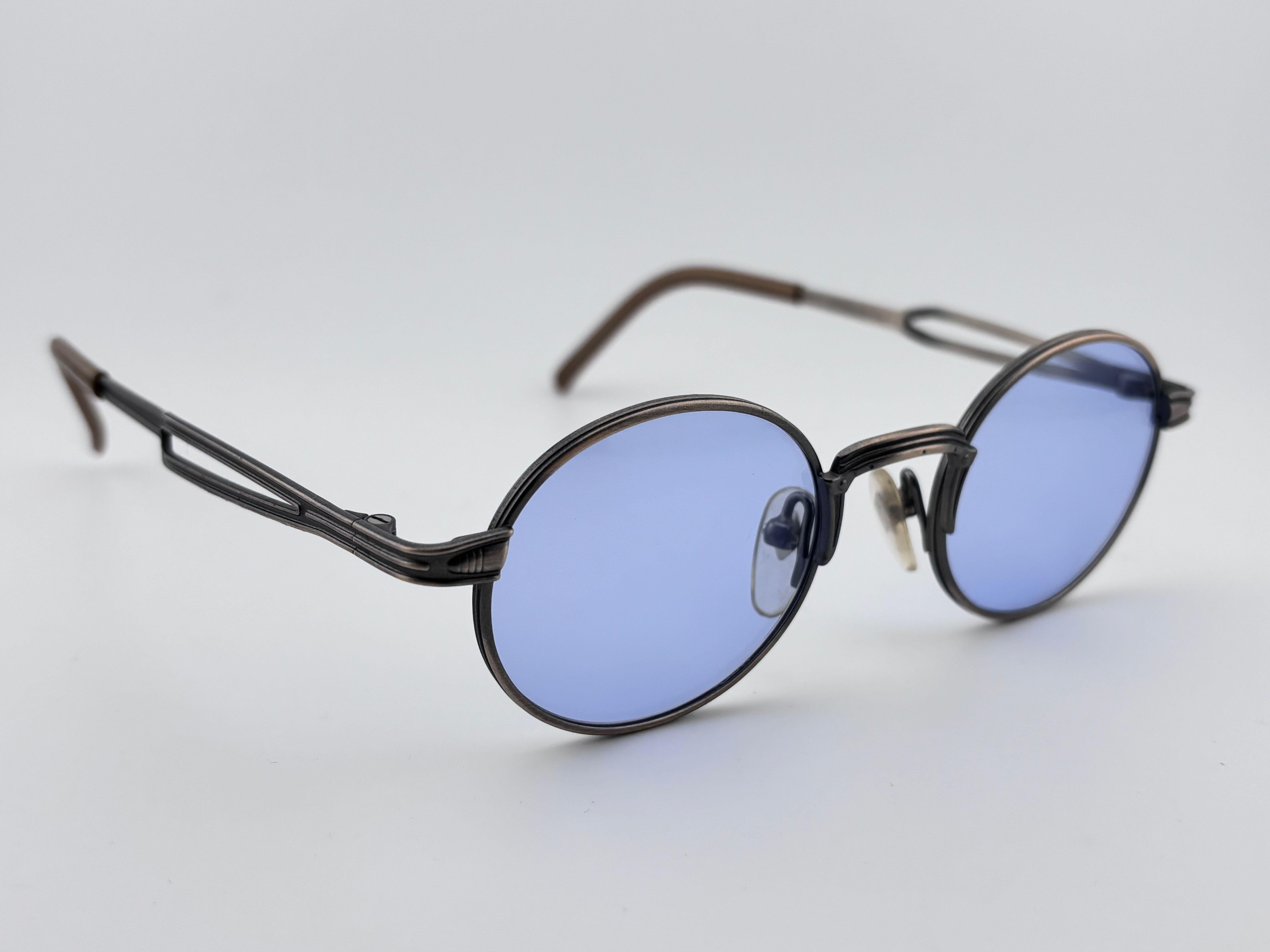 Nuovi occhiali da sole Jean Paul Gaultier 55 7107 con montatura in argento Made In Japan degli anni '90 in vendita 2