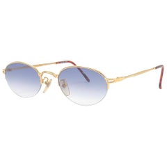 New Jean Paul Gaultier 55 7192 Half Frame Sunglasses 1990's Made in Japan 