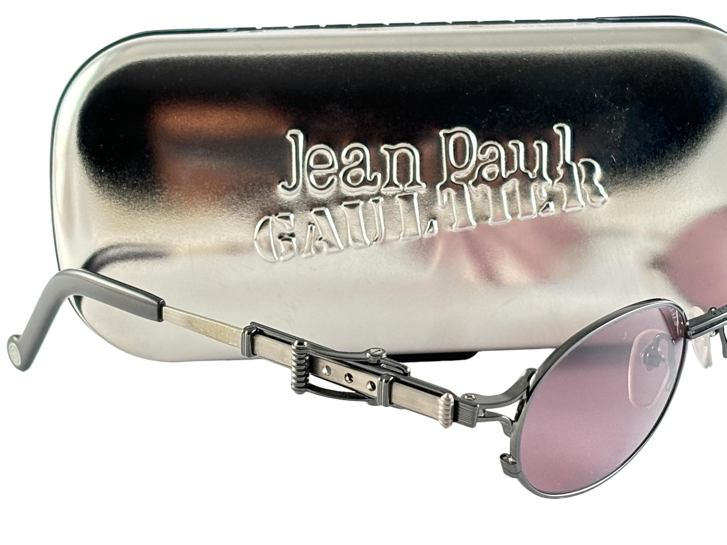 New Jean Paul Gaultier 56 0020 Mouse Trap Elongated Temples System 1990's Japan 1