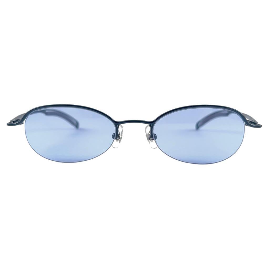 New Jean Paul Gaultier 56 0057 Black Half Frame Sunglasses 1990's Made in Japan 