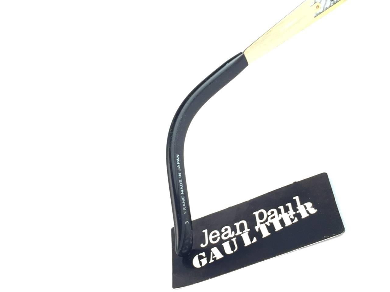 Neu Jean Paul Gaultier 56 5201 Oval Grün Transluzent Sammlerstück 1990er Japa für Damen oder Herren im Angebot