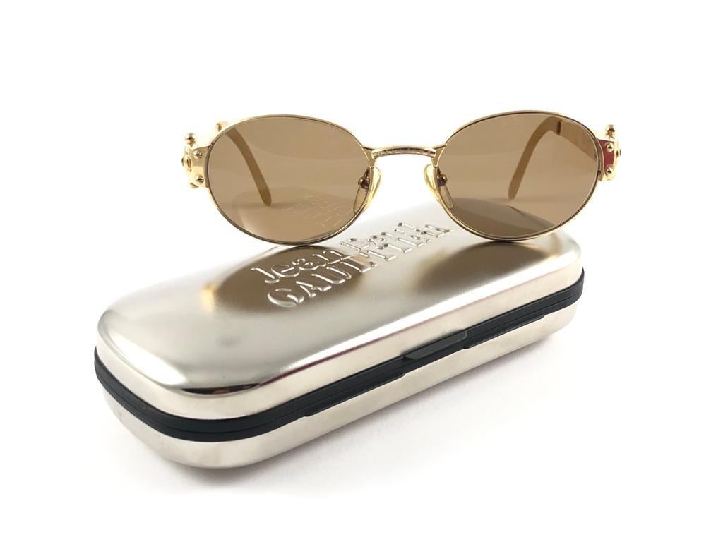 jean paul gaultier gold glasses