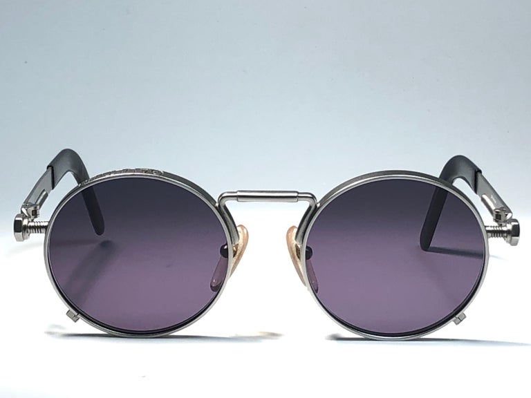 Jean Paul Gaultier 56 8171 Round Gun Metal Silver Matte Frame 1990\'s Japan Jean Paul Gaultier | Accessories | Jean Paul Gaultier 56 871  main image 2