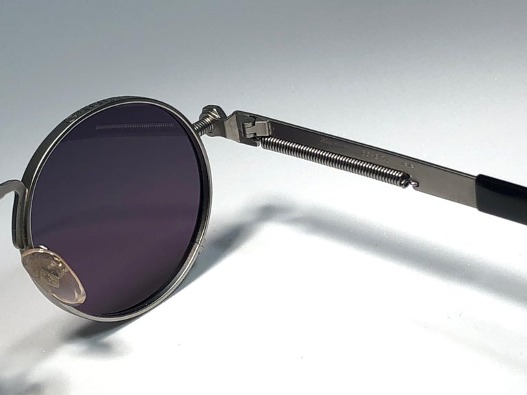 Jean Paul Gaultier 56 8171 Round Gun Metal Silver Matte Frame 1990\'s Japan Jean Paul Gaultier | Accessories | Jean Paul Gaultier 56 871  main image 3