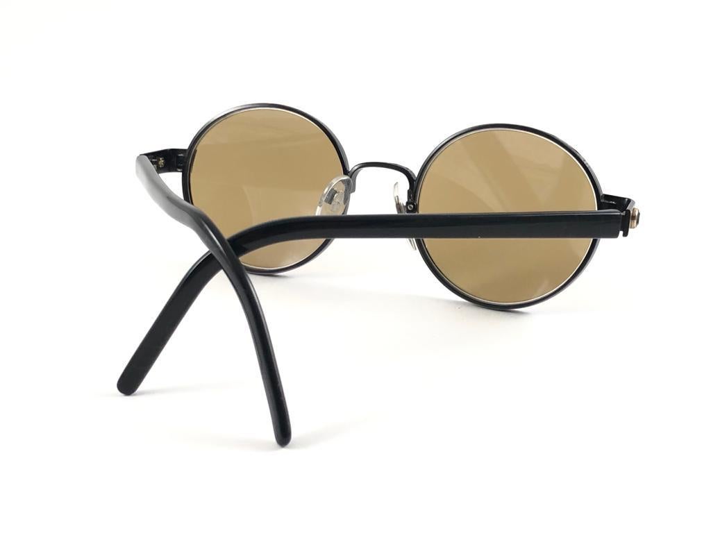 New Jean Paul Gaultier 56 9274  Round Space Grey & Brown Lenses 1990's Japan For Sale 10