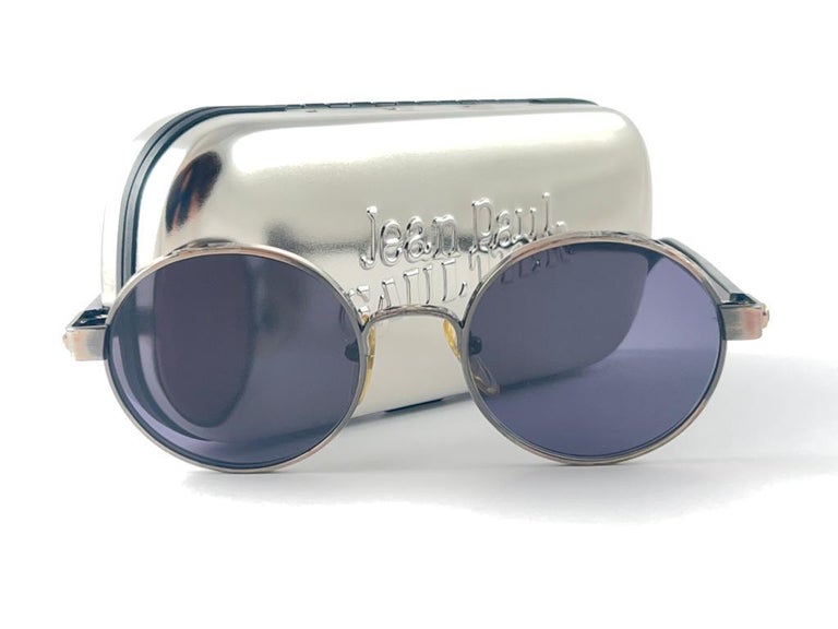 New Jean Paul Gaultier 56 9274 Round Space Grey and Grey Lenses