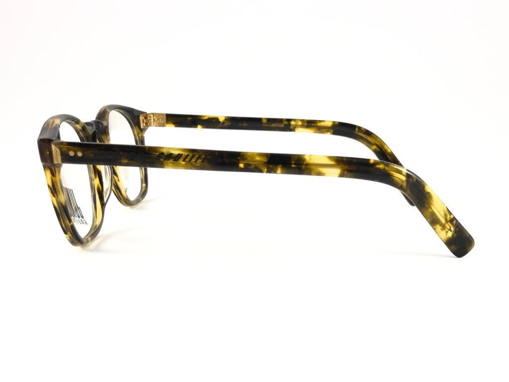 New Jean Paul Gaultier 57 0071 Yellow Tortoise RX Sunglasses 90's Japan For Sale 2