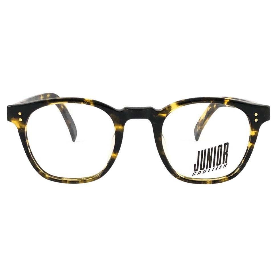 Jean Paul Gaultier - Lunettes de soleil neuves 57 0071 jaune écaille de tortue RX, années 90, Japon en vente