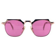 Vintage New Jean Paul Gaultier 57 0171 Copper Pink Lenses Sunglasses 90'S Made In Japan