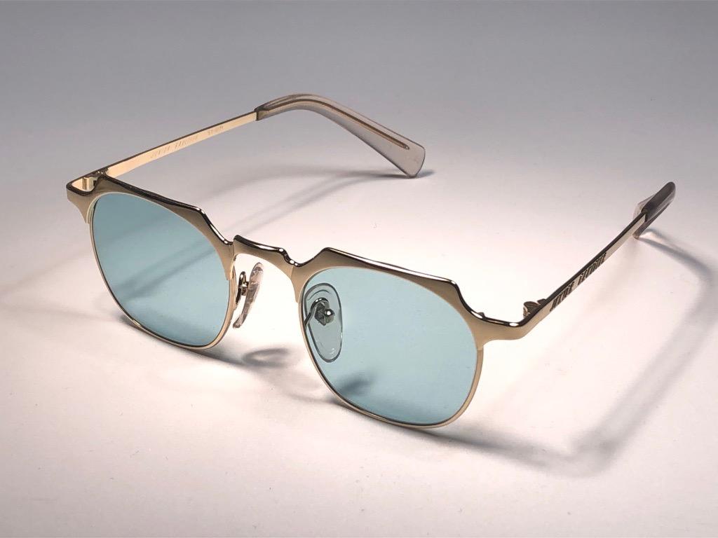 New Jean Paul Gaultier 57 0171 Oval Gold Sunglasses 1990's Made in Japan  2