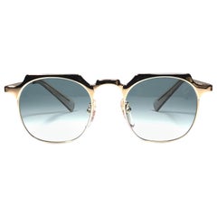 New Jean Paul Gaultier 57 0171 Oval Gold Sunglasses 1990
s Made in Japan