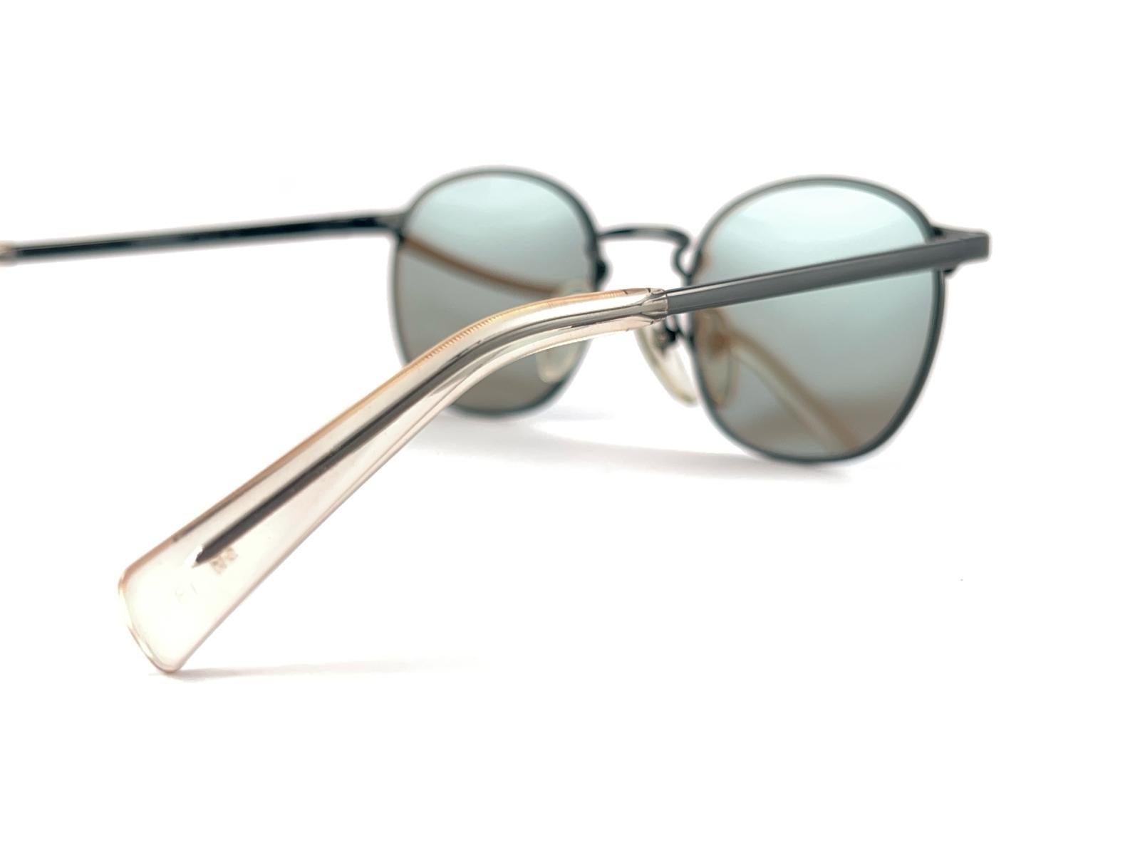 New Jean Paul Gaultier 57 0172 Oval Black Sunglasses 1990's Made in Japan  en vente 6