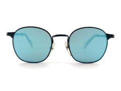 New Jean Paul Gaultier 57 0172 Oval Black Sunglasses 1990's Made in Japan