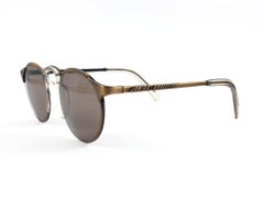 New Jean Paul Gaultier 57 0174 Oval Copper Sunglasses 1990's Made in Japan