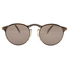 New Jean Paul Gaultier 57 0174 Oval Copper Sunglasses 1990's Made in Japan