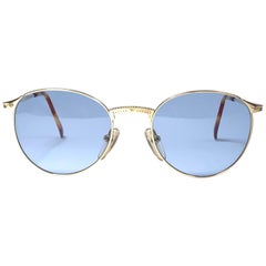 Retro New Jean Paul Gaultier 57 3172 Gold Sunglasses 1990's Japan 