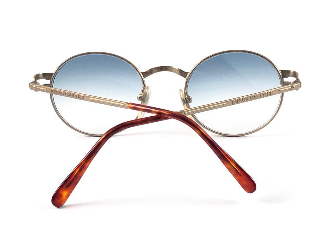 Neu Jean Paul Gaultier 57 3176 Ovale Kupfer-Sonnenbrille 1990er Jahre Made in Japan  im Angebot 3