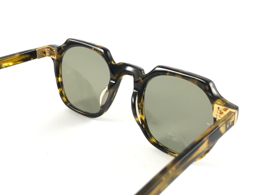 New Jean Paul Gaultier 58 0071 Yellow Tortoise Sunglasses 1990's Japan For Sale 2
