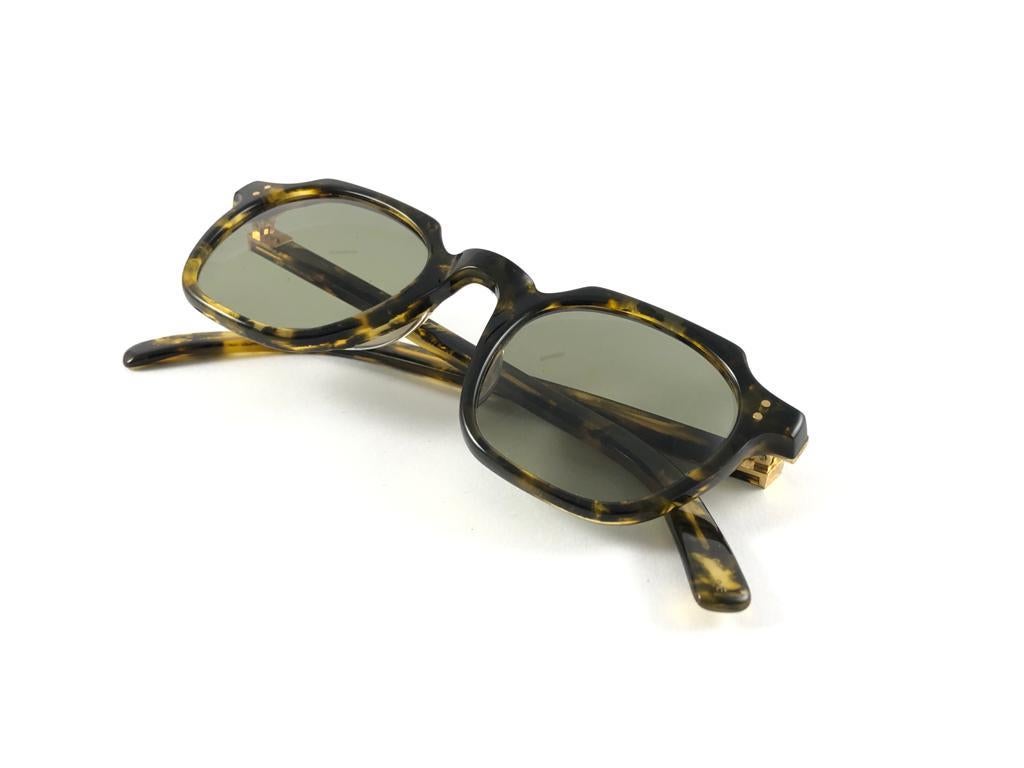 New Jean Paul Gaultier 58 0071 Yellow Tortoise Sunglasses 1990's Japan For Sale 5