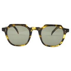 Vintage New Jean Paul Gaultier 58 0071 Yellow Tortoise Sunglasses 1990's Japan