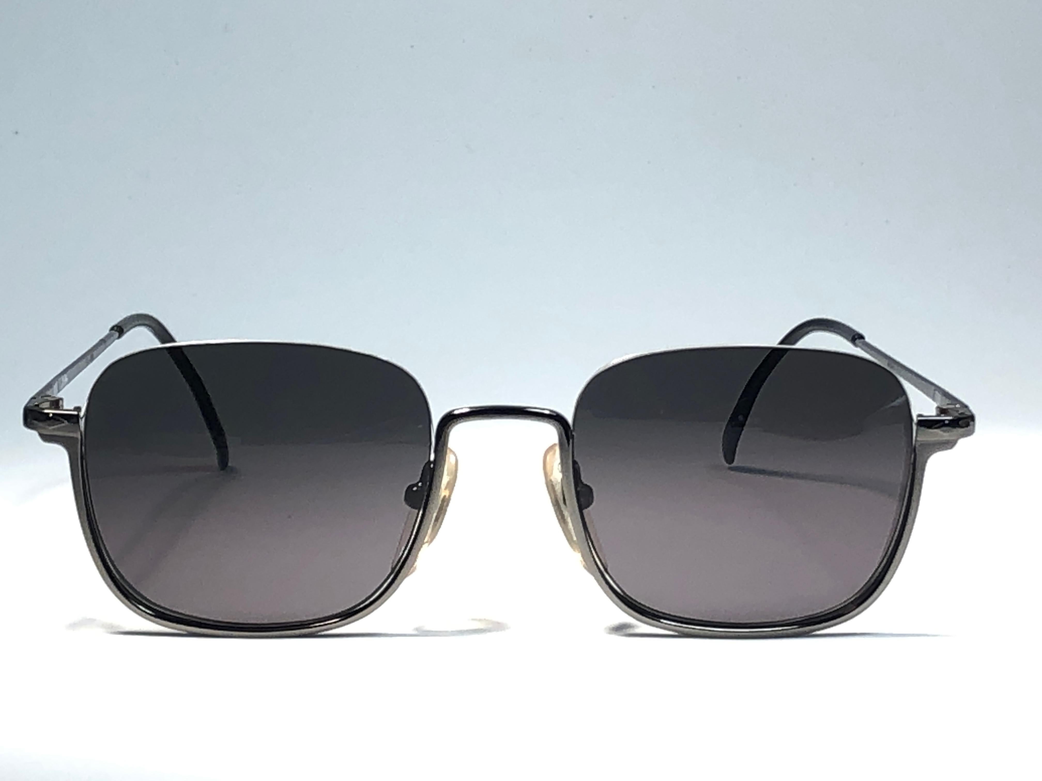 New Jean Paul Gaultier Half Frame Grey Sunglasses 1990's Made in Japan  1