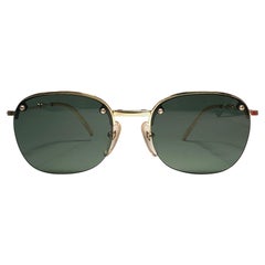 New Jean Paul Gaultier 58 0171 Half Frame Rimless Foldable Sunglasses 90’sJapan 