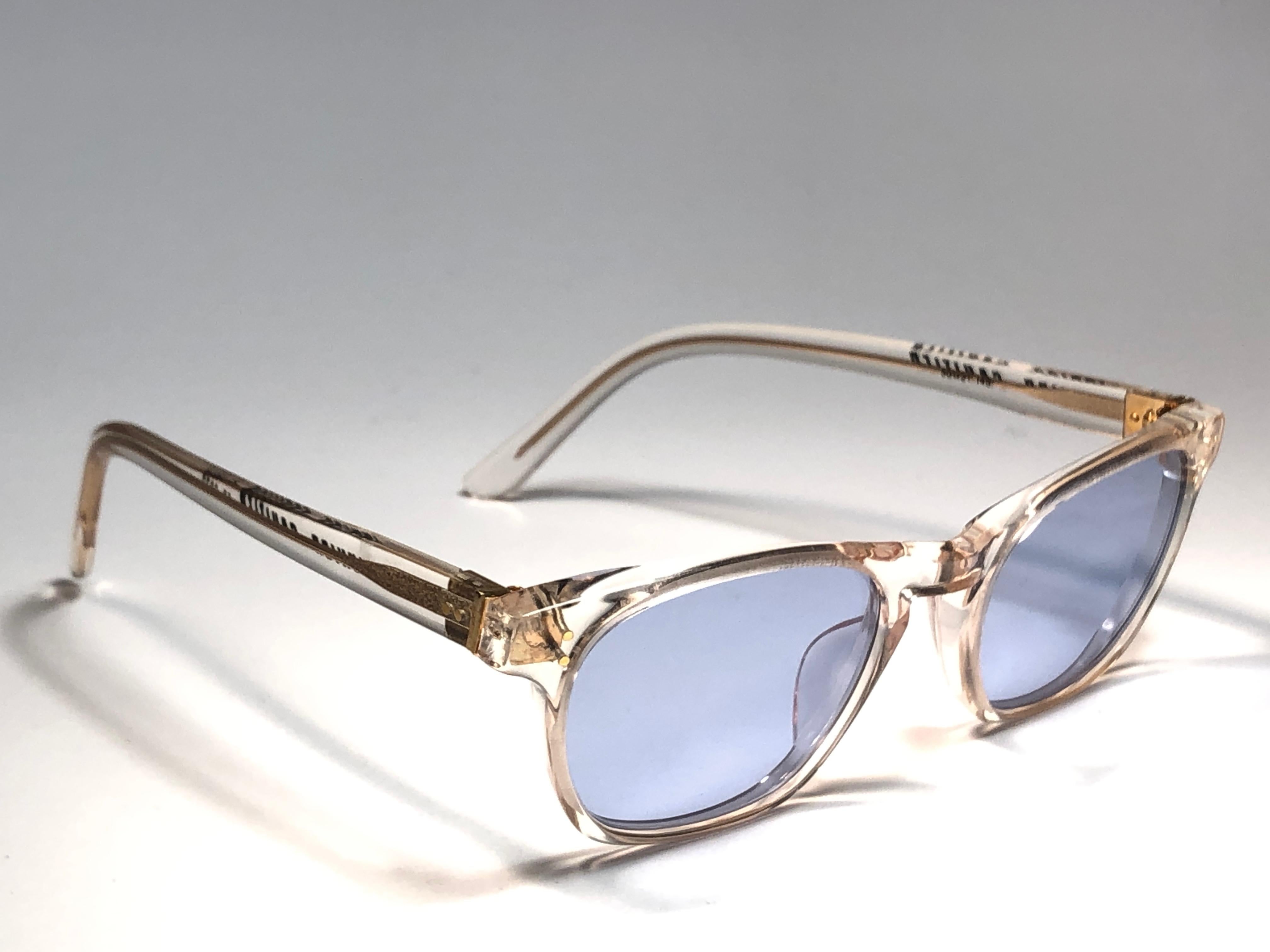 New Jean Paul Gaultier Junior 57 0073  Translucent Sunglasses 1990 Japan  In New Condition For Sale In Baleares, Baleares