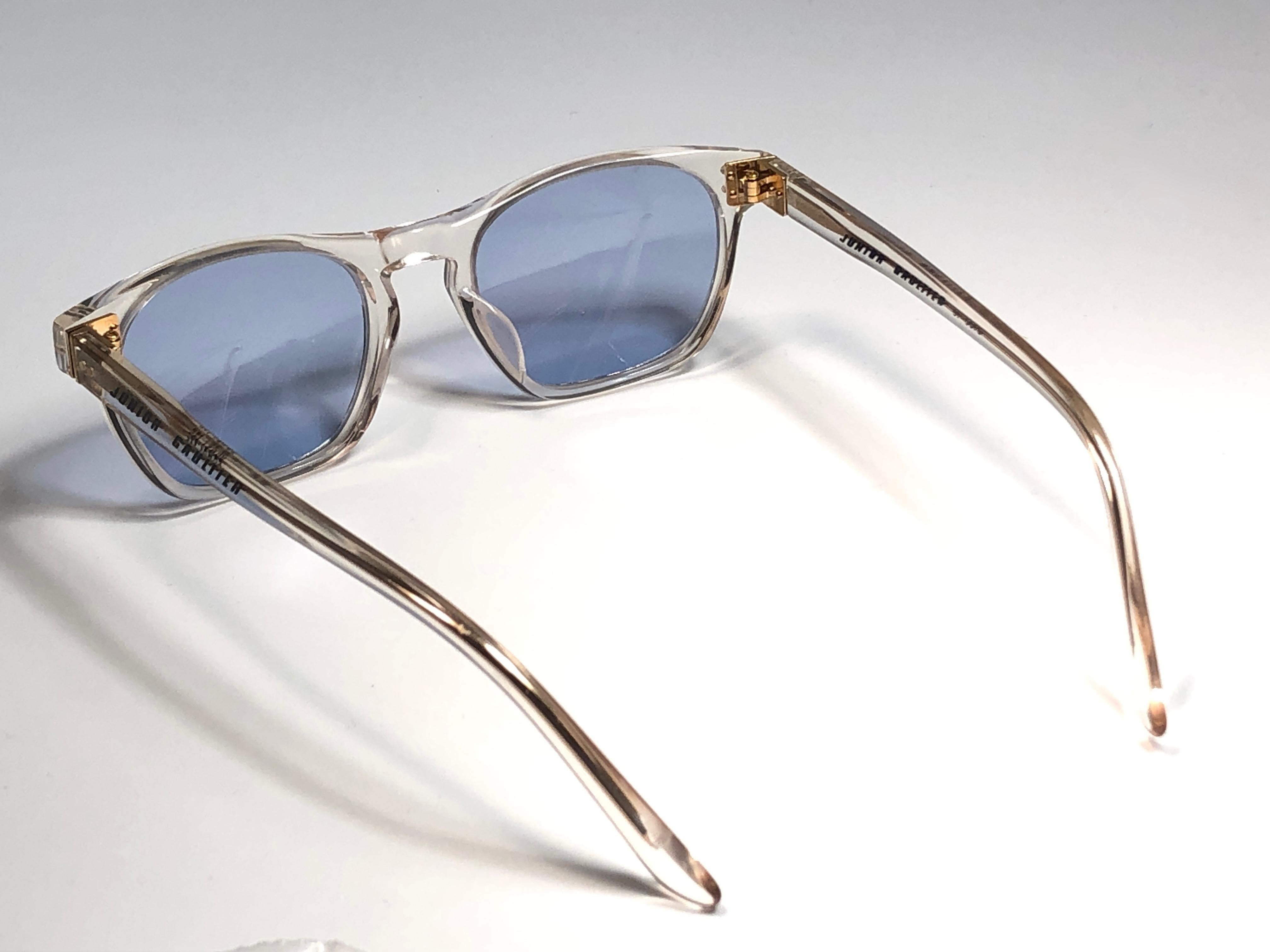 New Jean Paul Gaultier Junior 57 0073  Translucent Sunglasses 1990 Japan  For Sale 3