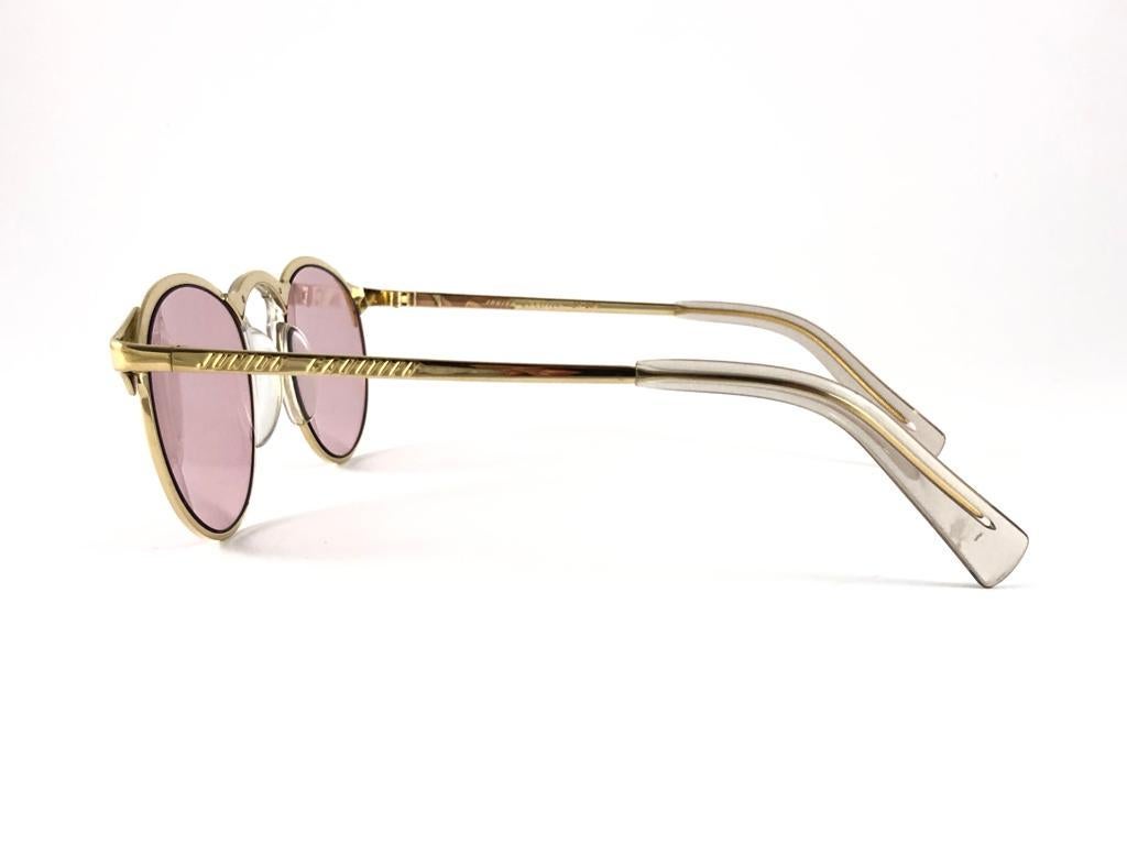 New Jean Paul Gaultier Junior 57 0174  Gold Sunglasses 1990's Made in Japan  3