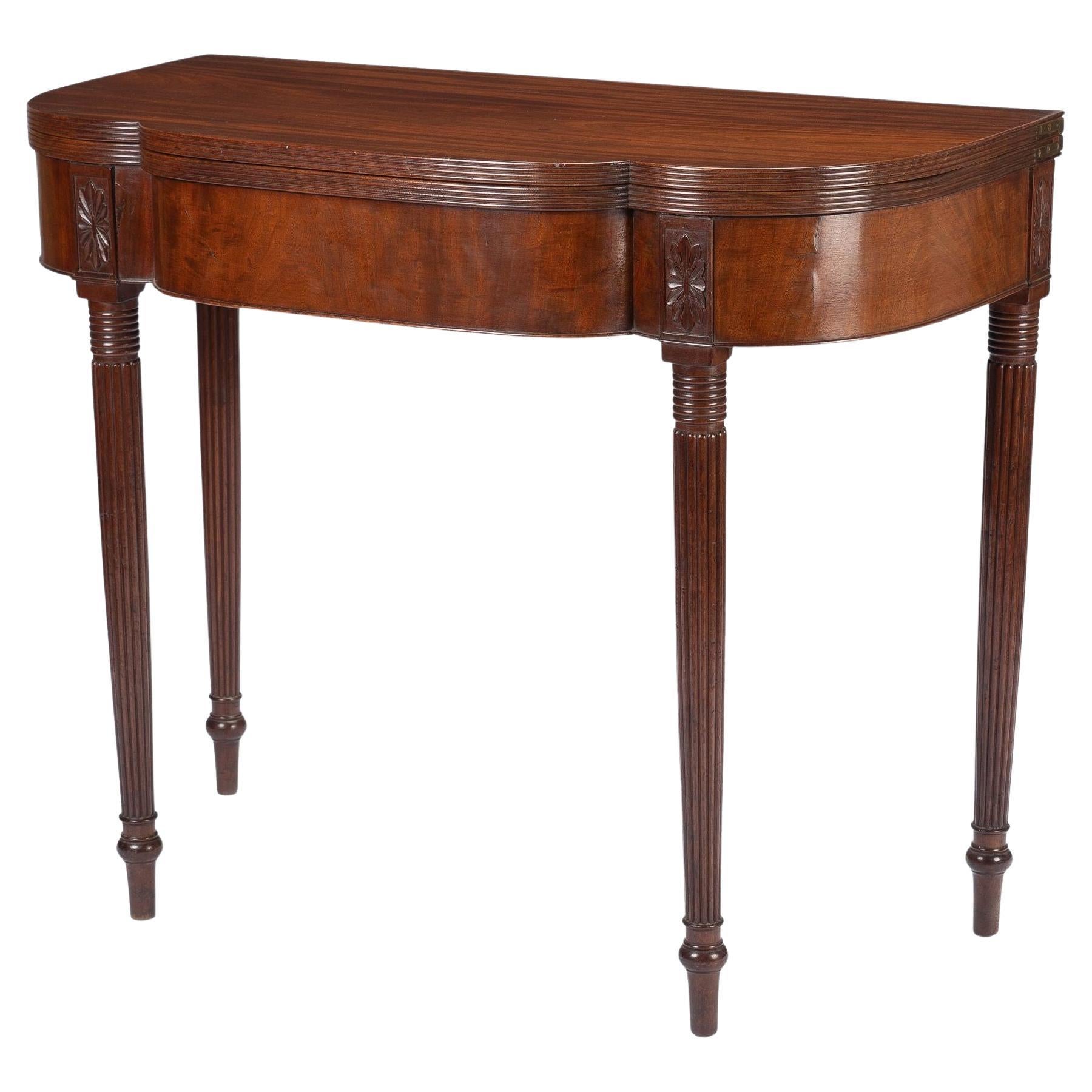 New Jersey Cherry Flip Top Game Table, c. 1795 For Sale