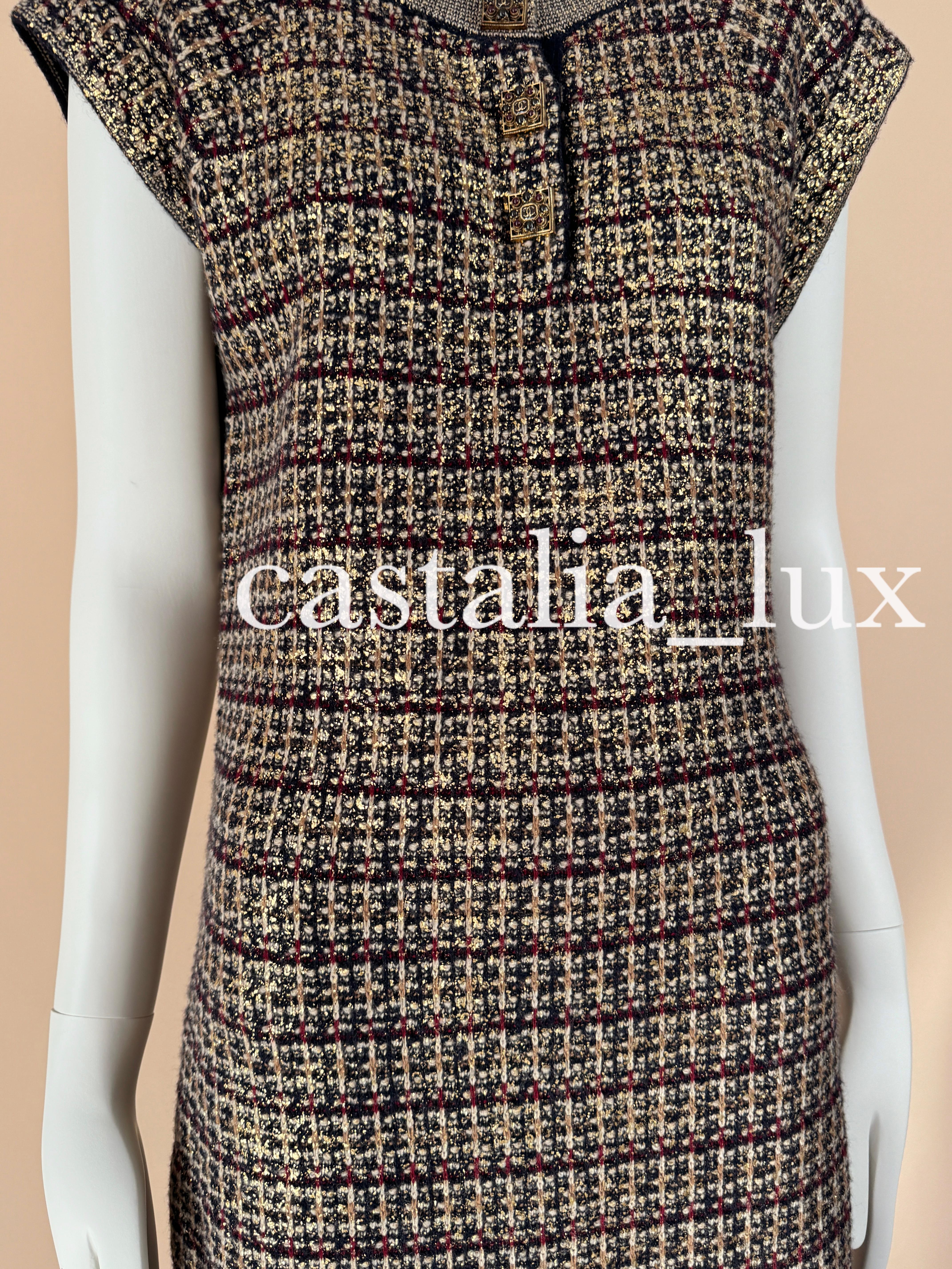New Jewel Gripoix Buttons Paris / Byzance Dress For Sale 8