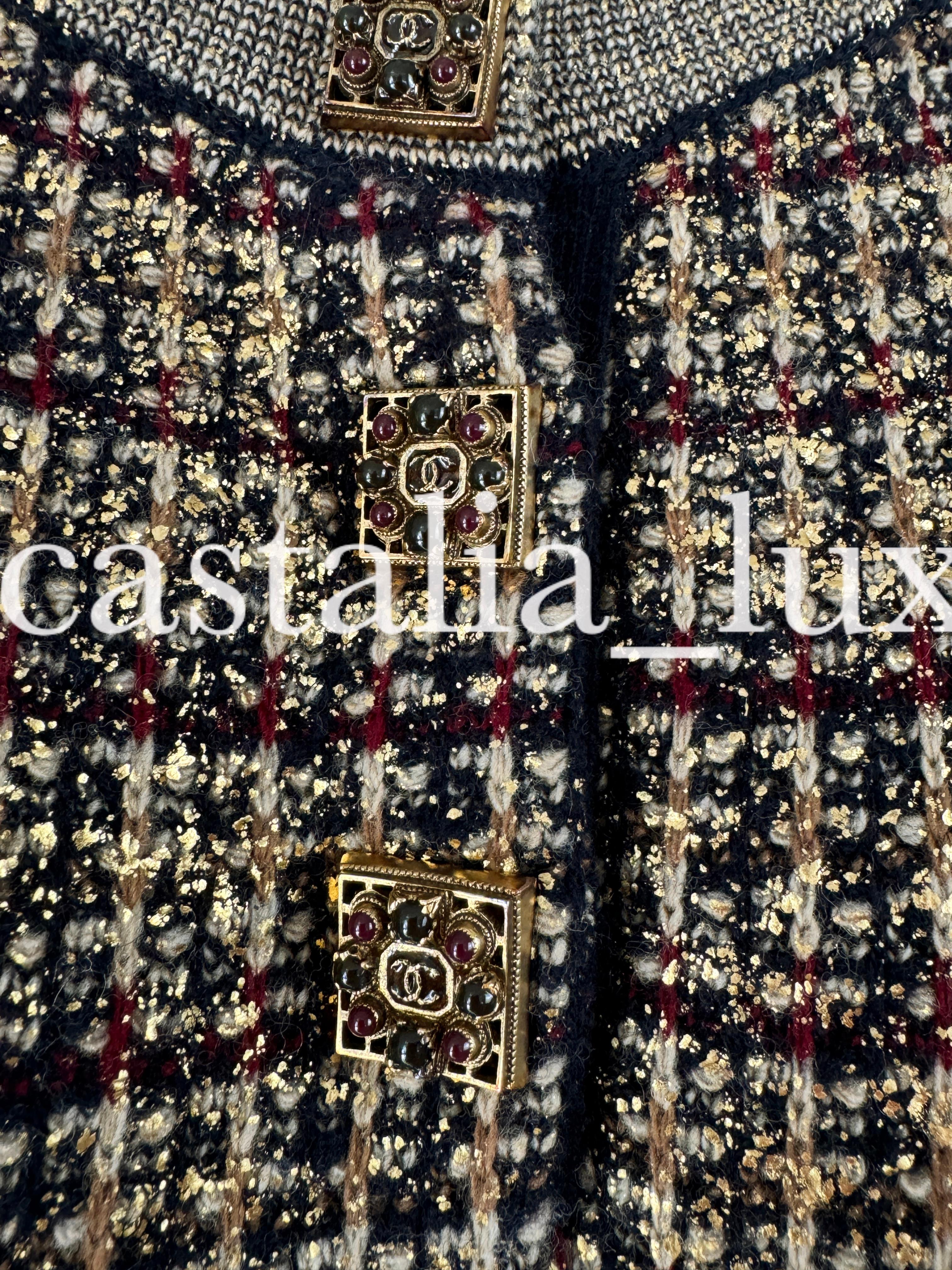 New Jewel Gripoix Buttons Paris / Byzance Dress For Sale 2