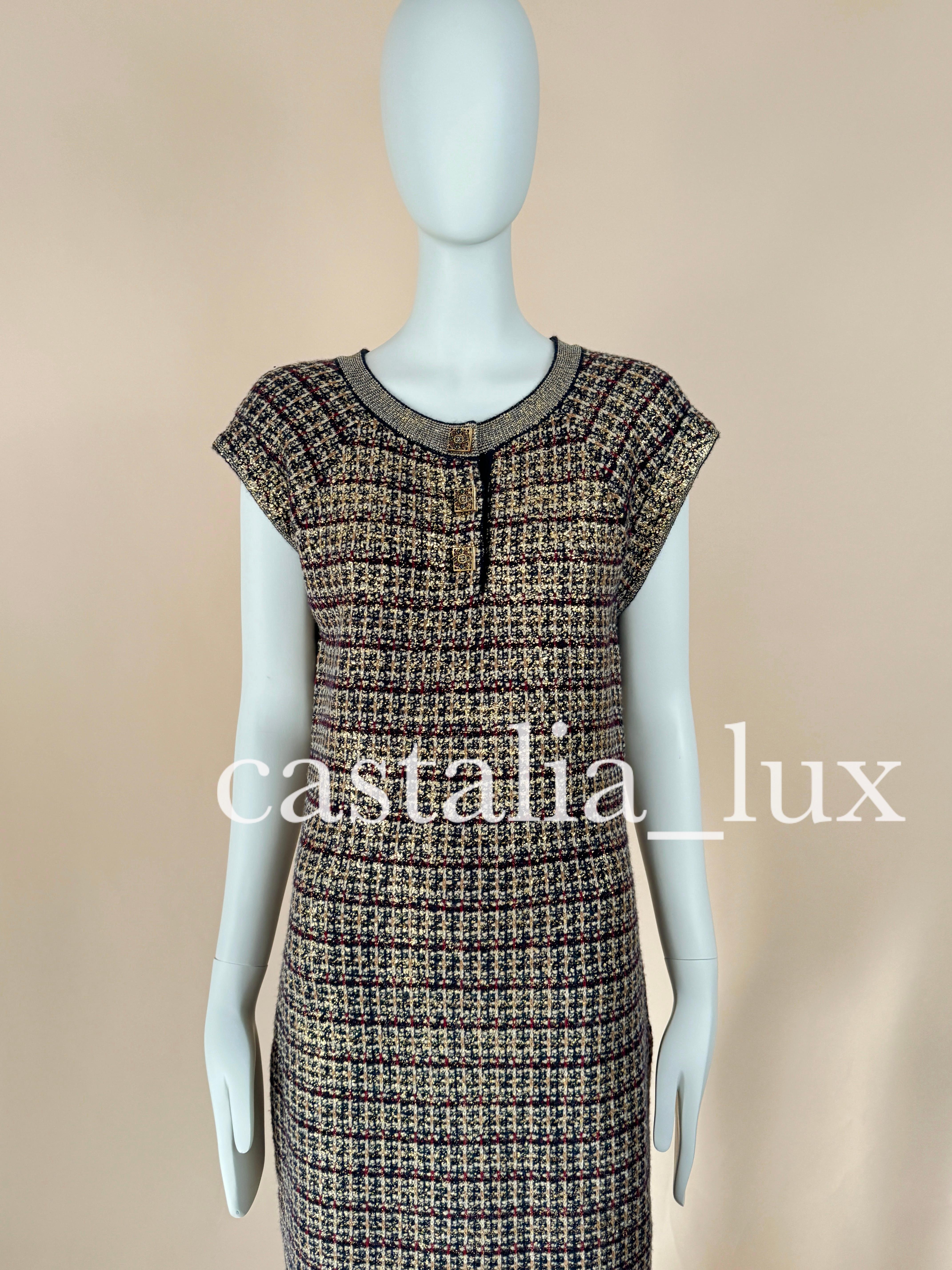 New Jewel Gripoix Buttons Paris / Byzance Dress For Sale 4