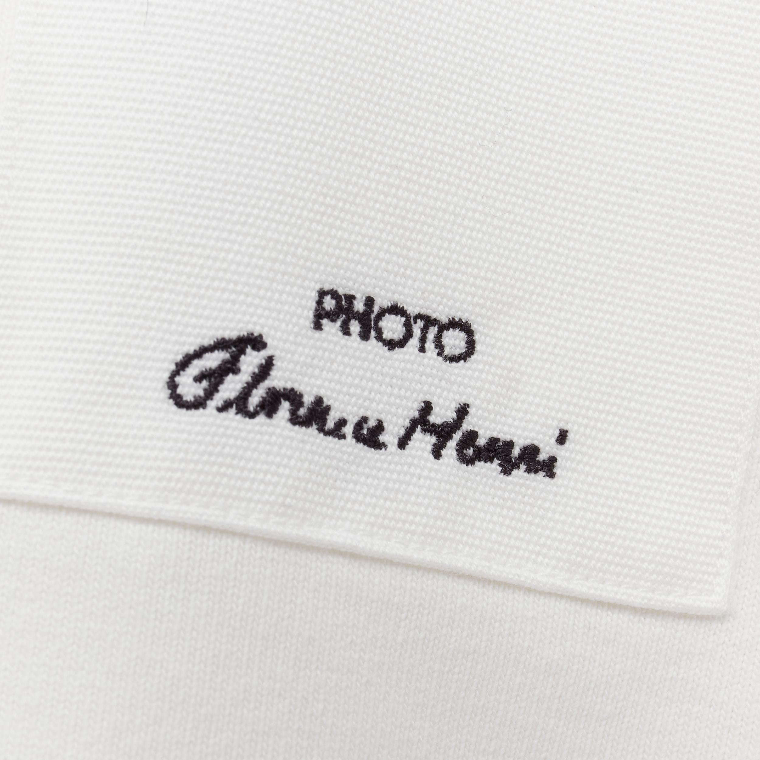 new JIL SANDER 2021 Florence Henri white photo patchwork boxy t-shirt XS 3