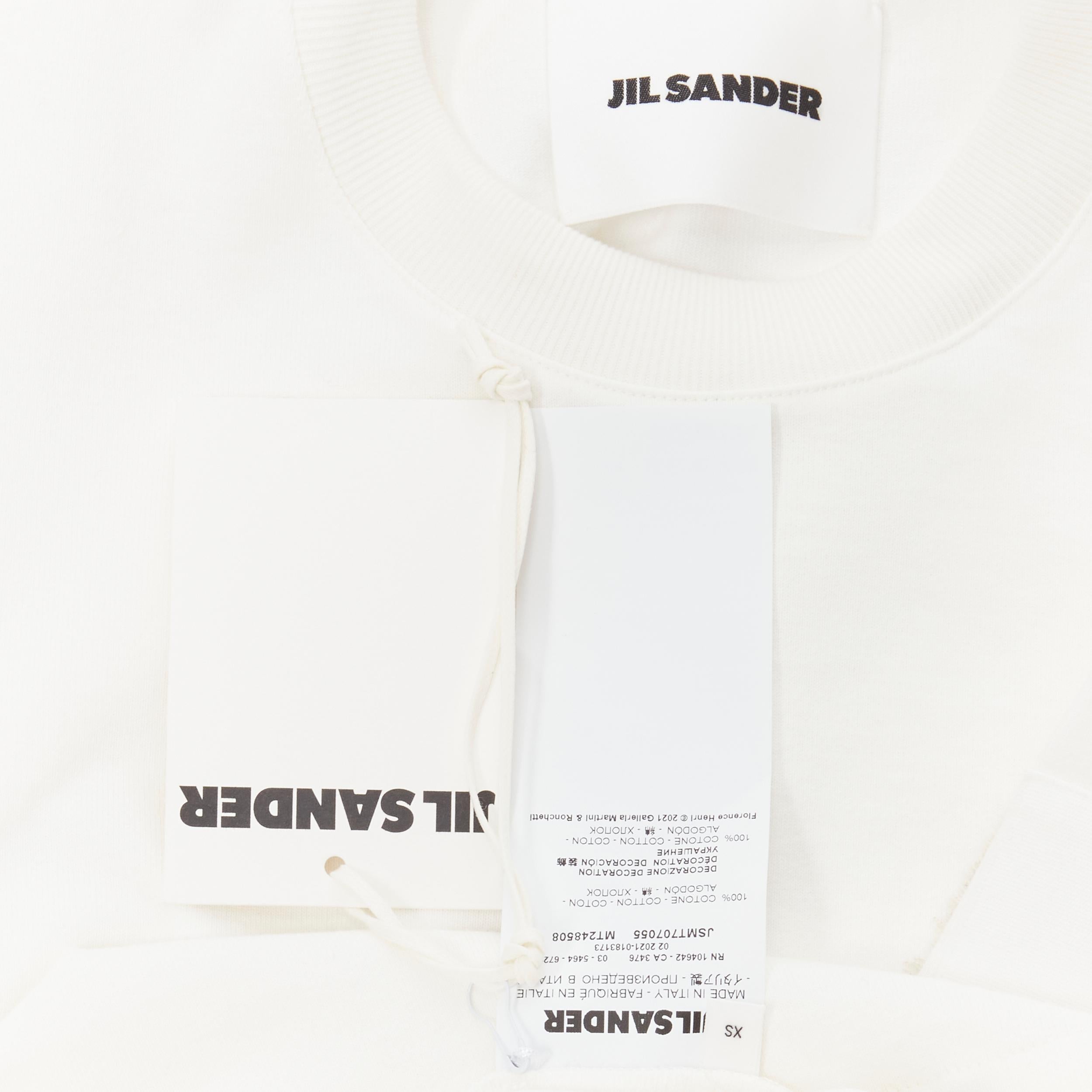new JIL SANDER 2021 Florence Henri white photo patchwork boxy t-shirt XS For Sale 4